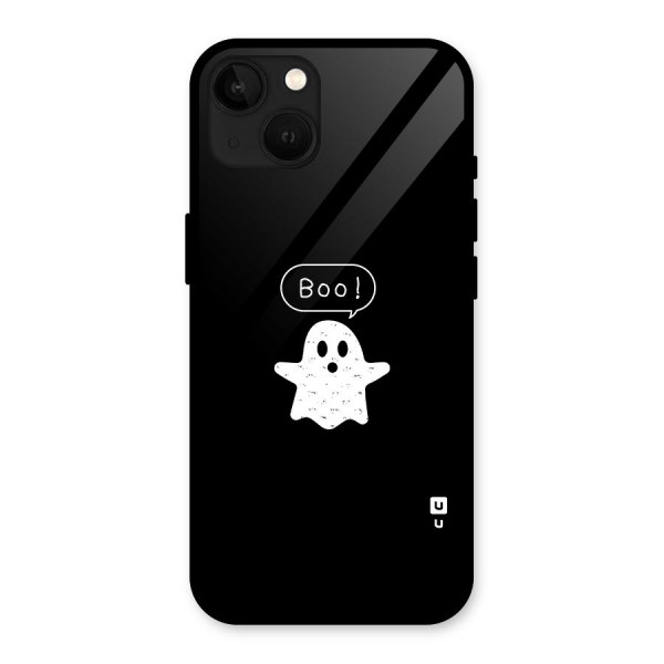 Boo Cute Ghost Glass Back Case for iPhone 13