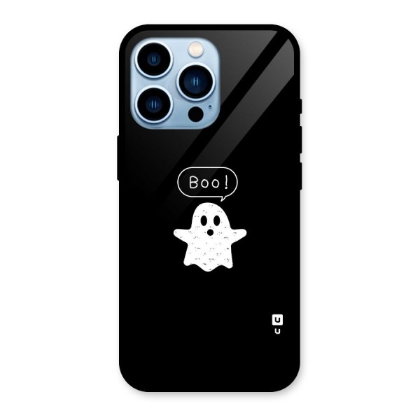 Boo Cute Ghost Glass Back Case for iPhone 13 Pro