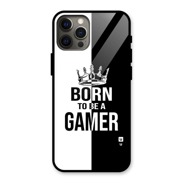 Born To Be Gamer Glass Back Case for iPhone 12 Pro Max