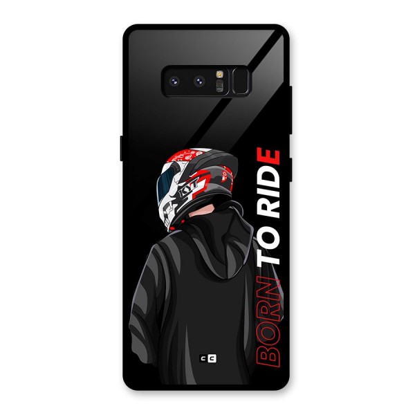 Born To Ride Glass Back Case for Galaxy Note 8