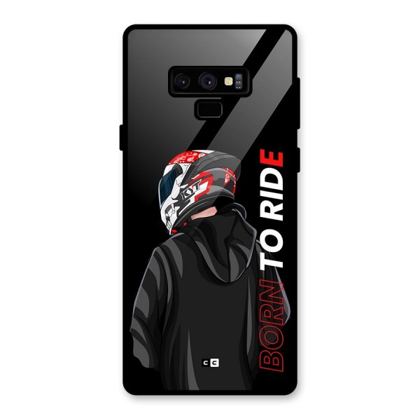 Born To Ride Glass Back Case for Galaxy Note 9