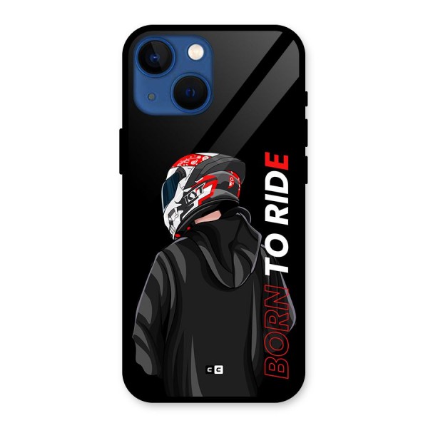 Born To Ride Glass Back Case for iPhone 13 Mini