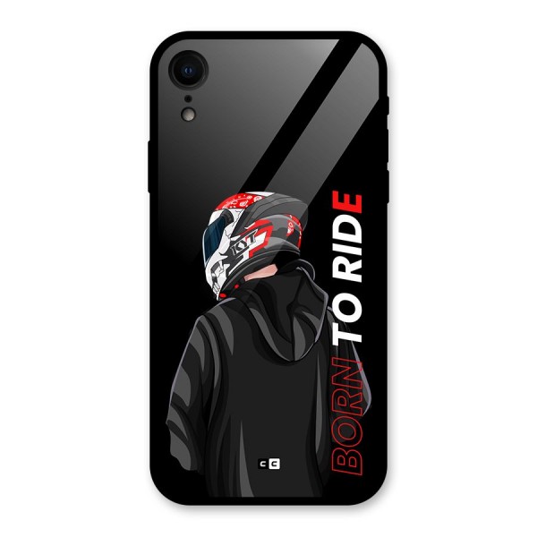 Born To Ride Glass Back Case for iPhone XR