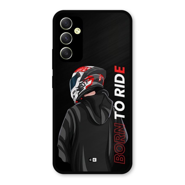 Born To Ride Metal Back Case for Galaxy A34