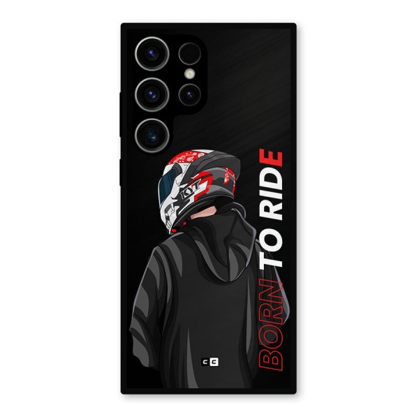Born To Ride Metal Back Case for Galaxy S23 Ultra
