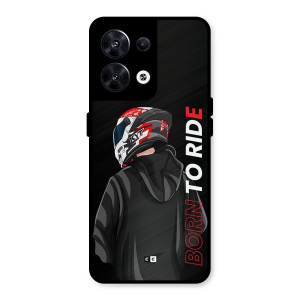 Born To Ride Metal Back Case for Oppo Reno8 5G