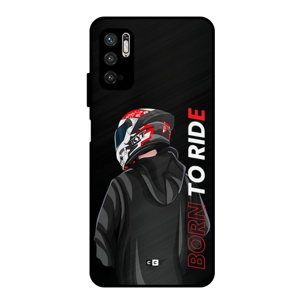 Born To Ride Metal Back Case for Poco M3 Pro 5G