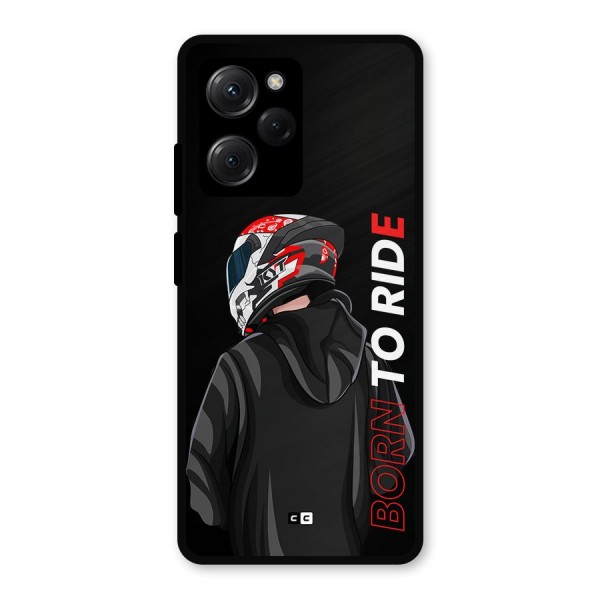 Born To Ride Metal Back Case for Poco X5 Pro