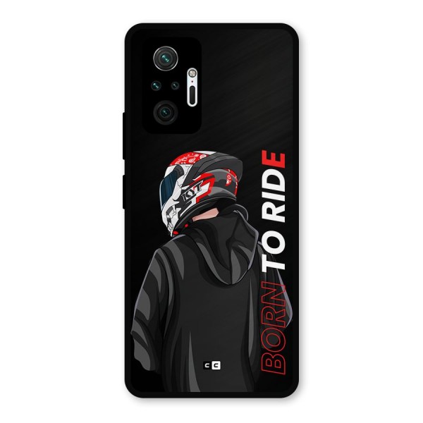 Born To Ride Metal Back Case for Redmi Note 10 Pro Max