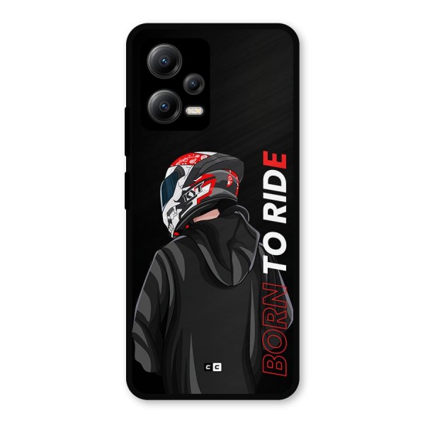Born To Ride Metal Back Case for Redmi Note 12 5G
