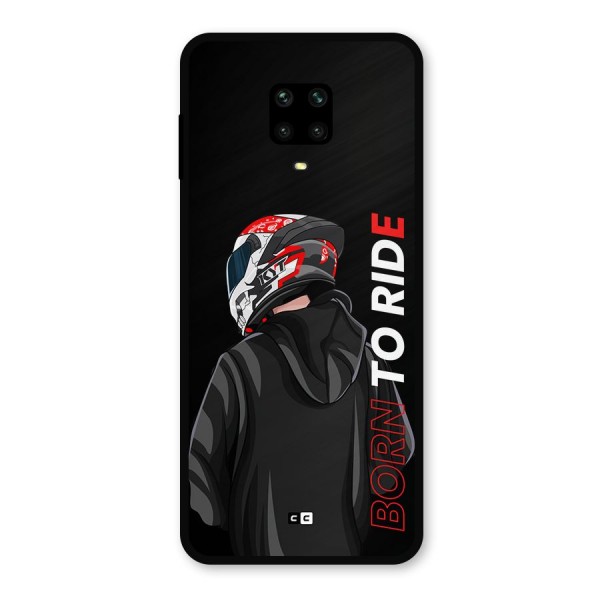 Born To Ride Metal Back Case for Redmi Note 9 Pro