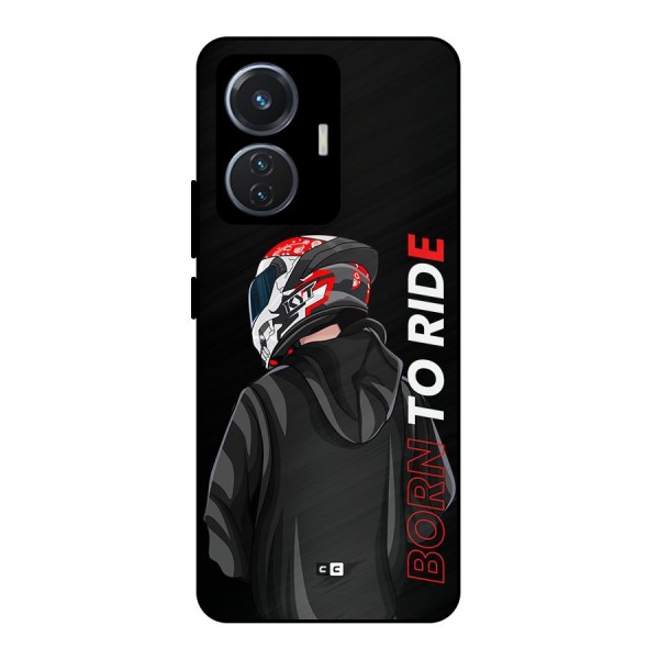 Born To Ride Metal Back Case for iQOO Z6 44W