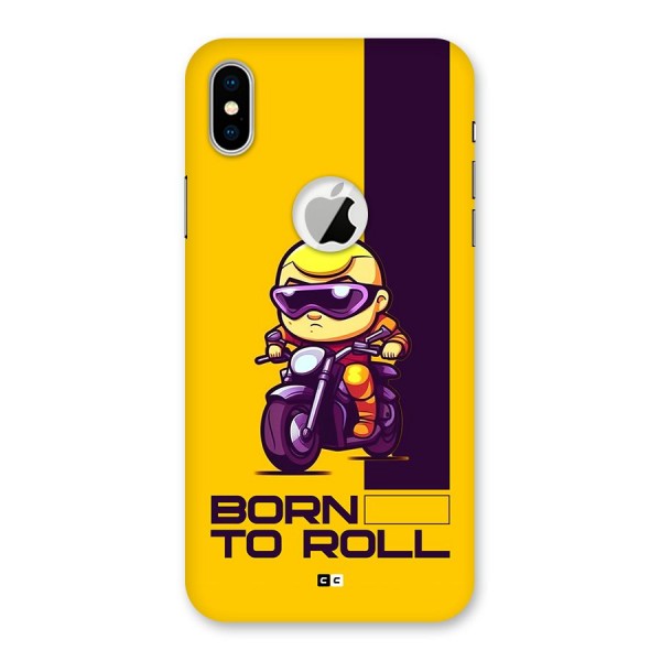 Born To Roll Back Case for iPhone XS Logo Cut