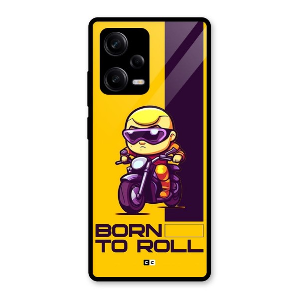 Born To Roll Glass Back Case for Redmi Note 12 Pro