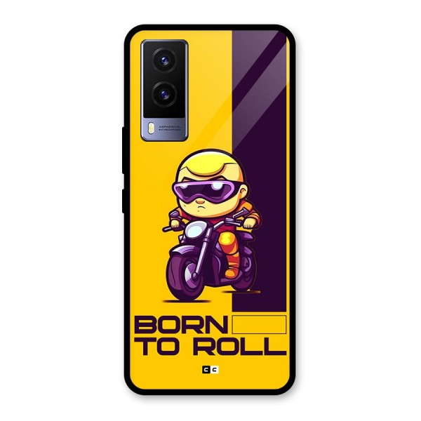 Born To Roll Glass Back Case for Vivo V21e 5G
