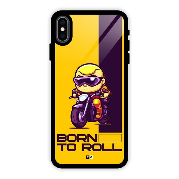 Born To Roll Glass Back Case for iPhone XS Max