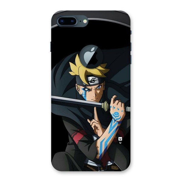 Boruto Uzumaki Stance Back Case for iPhone 7 Plus Logo Cut