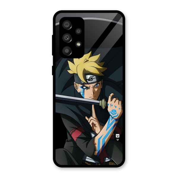 Boruto Uzumaki Stance Glass Back Case for Galaxy A32