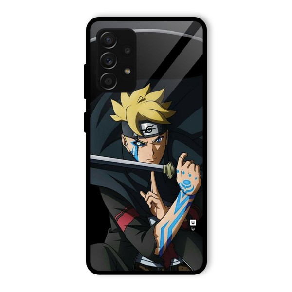 Boruto Uzumaki Stance Glass Back Case for Galaxy A53 5G