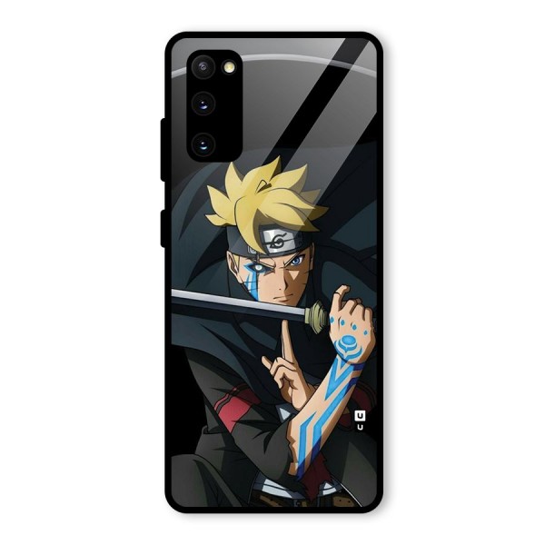 Boruto Uzumaki Stance Glass Back Case for Galaxy S20 FE 5G