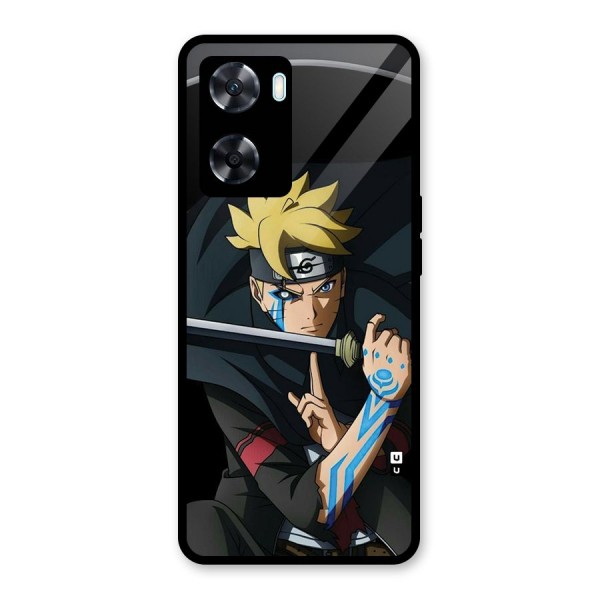 Boruto Uzumaki Stance Glass Back Case for Oppo A77