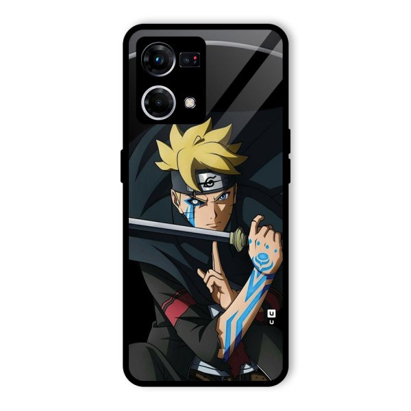 Boruto Uzumaki Stance Glass Back Case for Oppo F21 Pro 4G