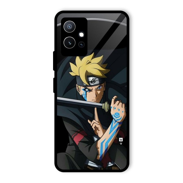 Boruto Uzumaki Stance Glass Back Case for Vivo T1 5G