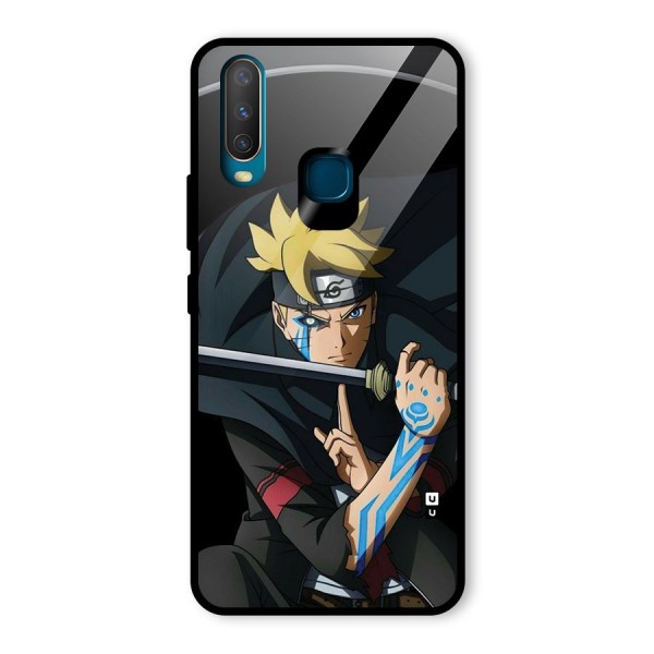 Boruto Uzumaki Stance Glass Back Case for Vivo Y12