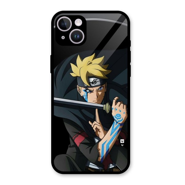 Boruto Uzumaki Stance Glass Back Case for iPhone 14 Plus