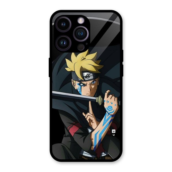Boruto Uzumaki Stance Glass Back Case for iPhone 14 Pro Max