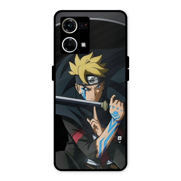 Boruto Uzumaki Stance Metal Back Case for Oppo F21 Pro 4G