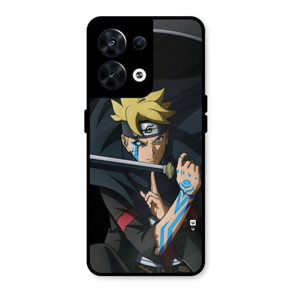 Boruto Uzumaki Stance Metal Back Case for Oppo Reno8 5G