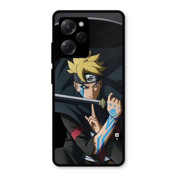 Boruto Uzumaki Stance Metal Back Case for Poco X5 Pro