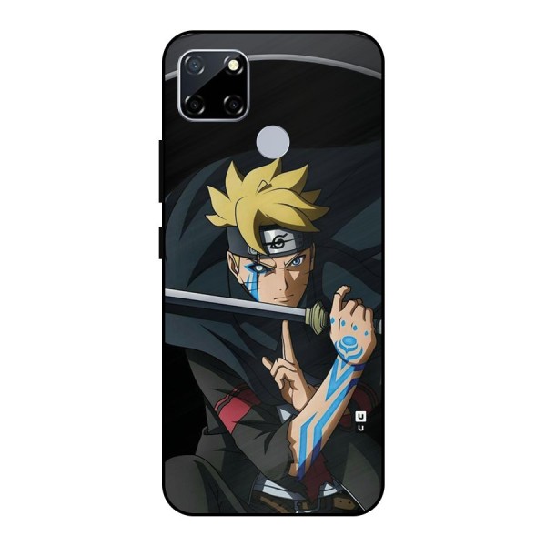 Boruto Uzumaki Stance Metal Back Case for Realme Narzo 30A