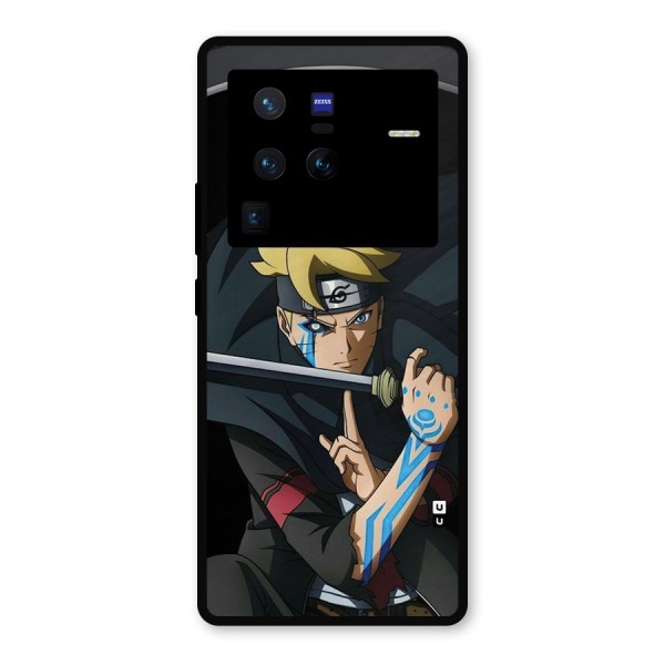 Boruto Uzumaki Stance Metal Back Case for Vivo X80 Pro
