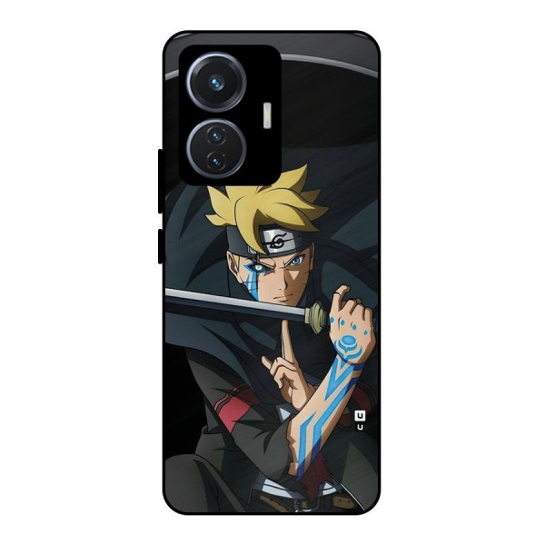 Boruto Uzumaki Stance Metal Back Case for iQOO Z6 44W