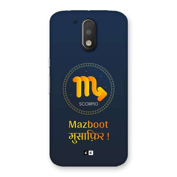 Brave Scorpio Back Case for Moto G4 Plus