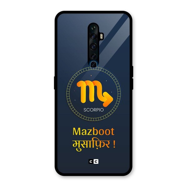 Brave Scorpio Glass Back Case for Oppo Reno2 F