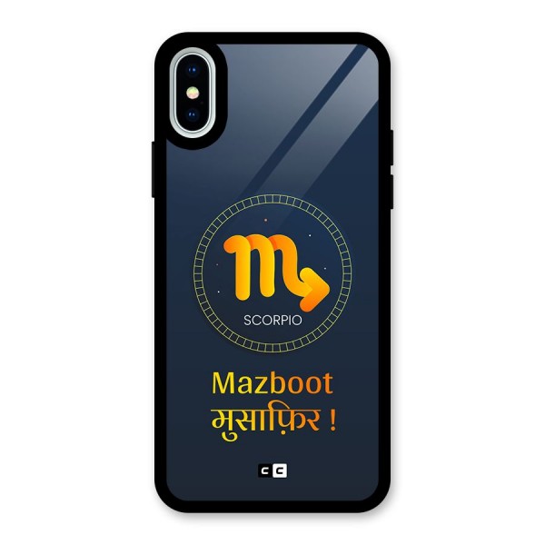 Brave Scorpio Glass Back Case for iPhone X