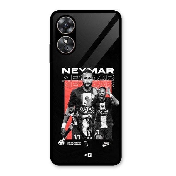 Brazilian Brilliance Glass Back Case for Oppo A17