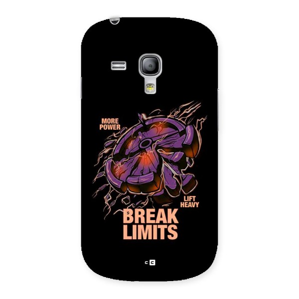 Break Limits Back Case for Galaxy S3 Mini