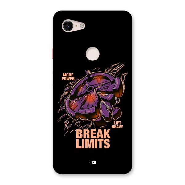 Break Limits Back Case for Google Pixel 3 XL
