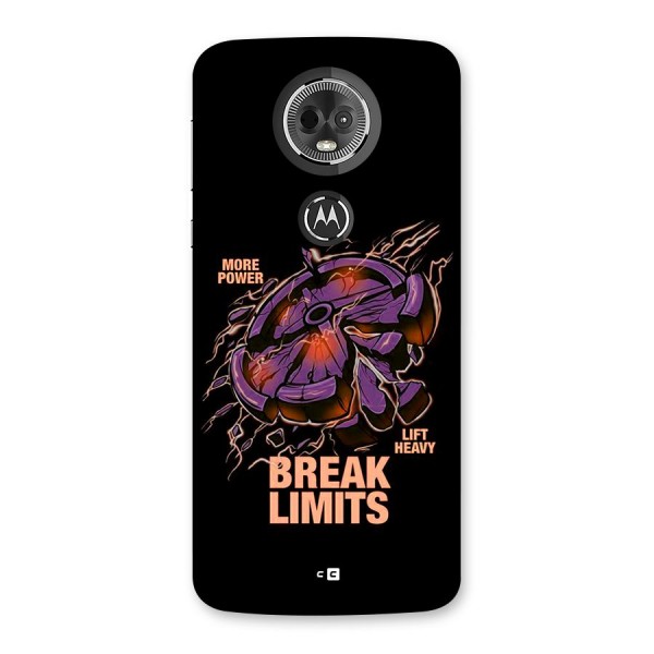 Break Limits Back Case for Moto E5 Plus