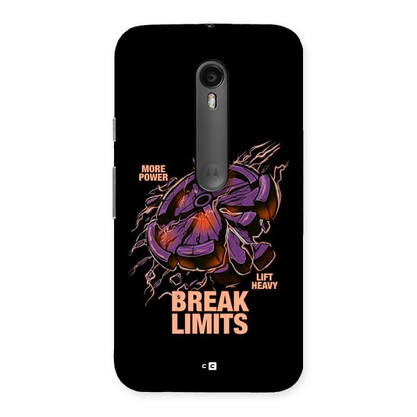 Break Limits Back Case for Moto G3