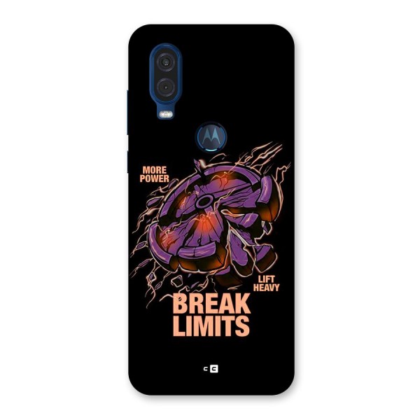 Break Limits Back Case for Motorola One Vision