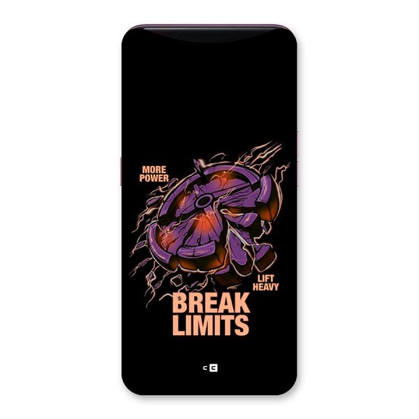 Break Limits Back Case for Oppo Find X