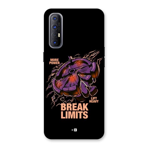 Break Limits Back Case for Oppo Reno3 Pro