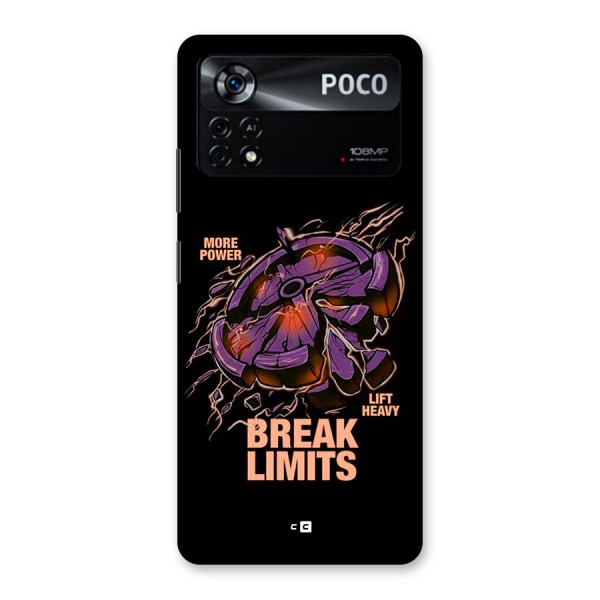 Break Limits Back Case for Poco X4 Pro 5G