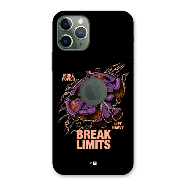 Break Limits Back Case for iPhone 11 Pro Logo Cut