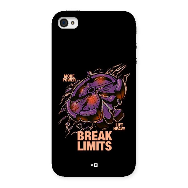 Break Limits Back Case for iPhone 4 4s